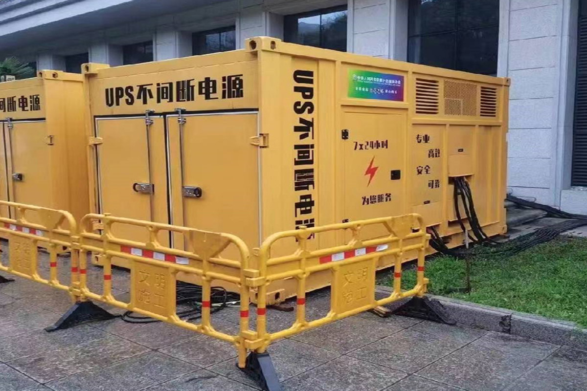 卢氏发电机租赁施工现场