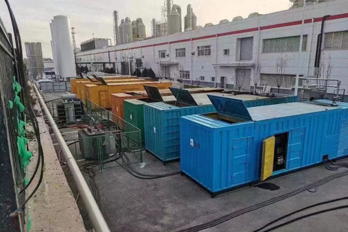 卢氏发电机租赁施工现场